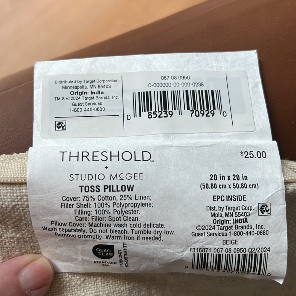 Threshold Pumpkin Print Pillow Cover - Picture 4 of 4